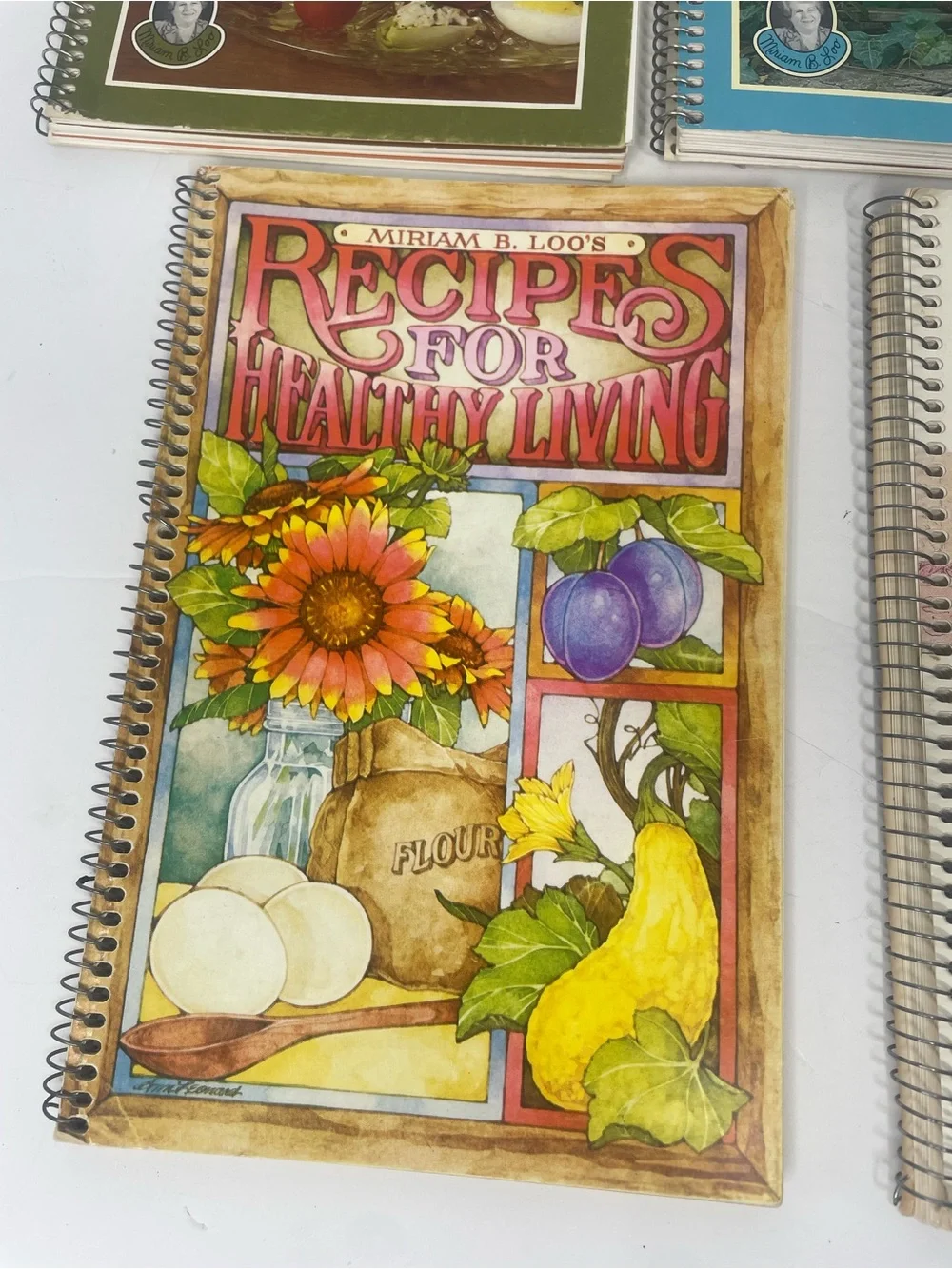 Lot of 5 Vintage Current Miriam B. Loo Cookbooks Spiral Bound 80s